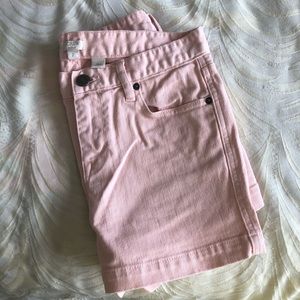 J. Crew Ballet Pink Jean Shorts